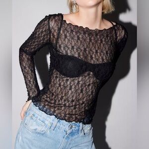 Urban outfitters lace long sleeve